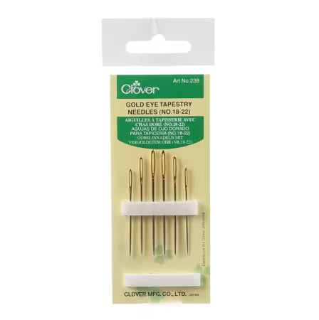 Clover Gold Eye Tapestry Needles