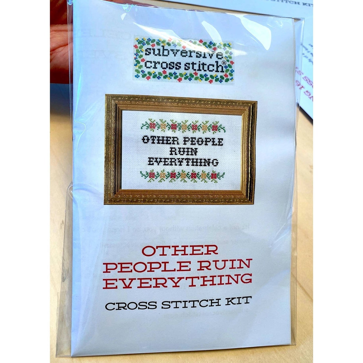 "The Lunatics Have Taken Over" Deluxe Cross Stitch Kit