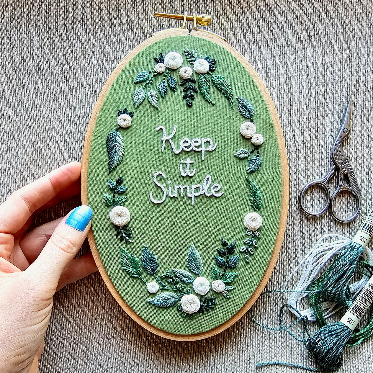 "Keep It Simple" Beginner Hand Embroidery Kit