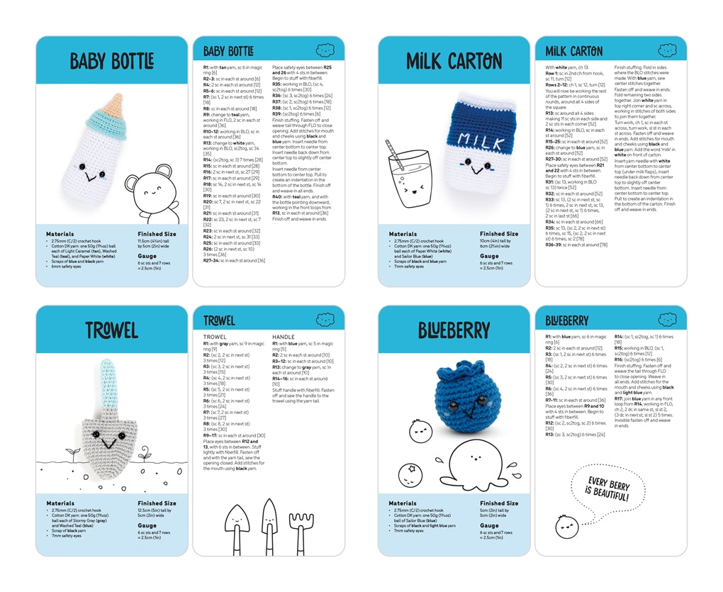Kawaii Crochet Card Deck