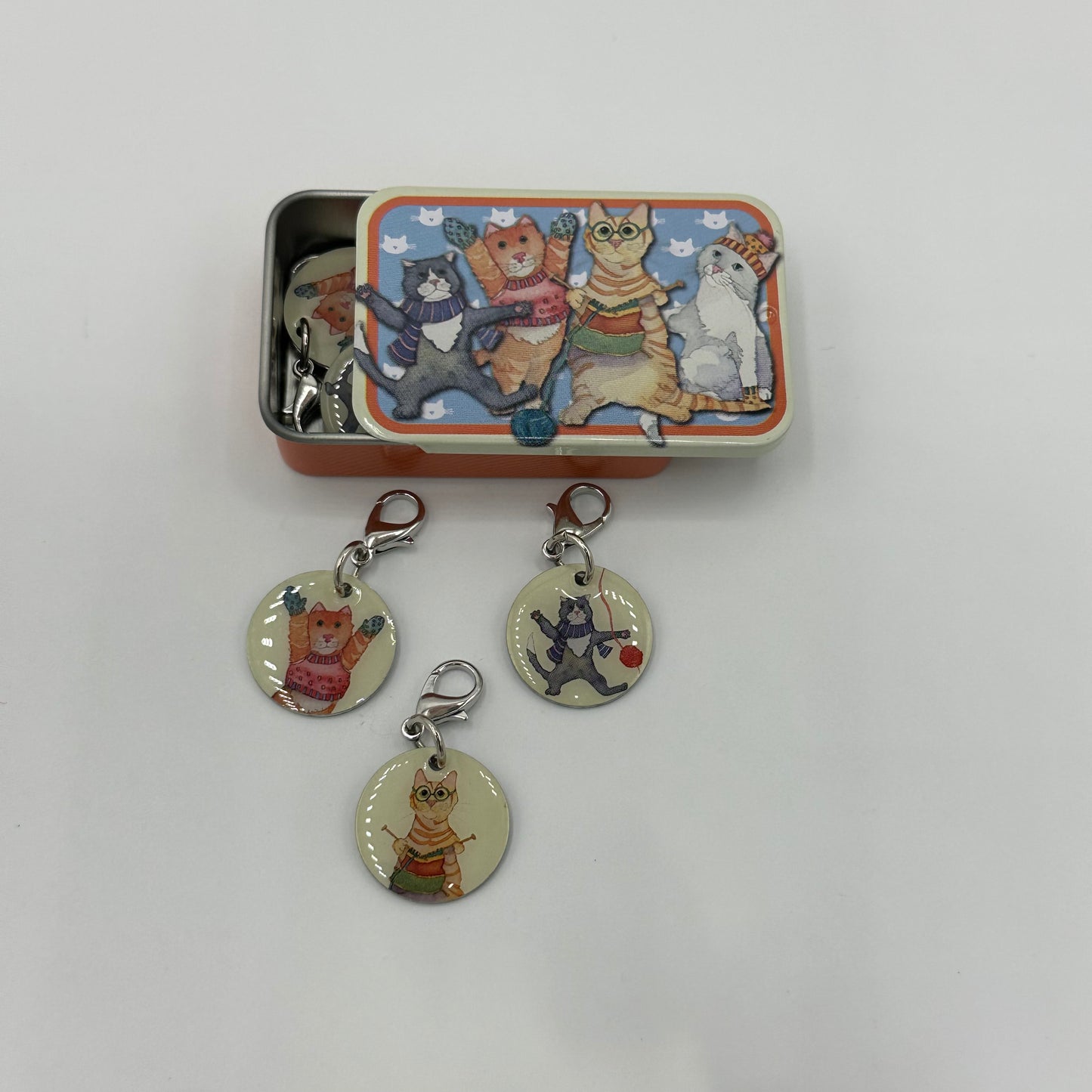 Stitch Markers In A Pocket Tin