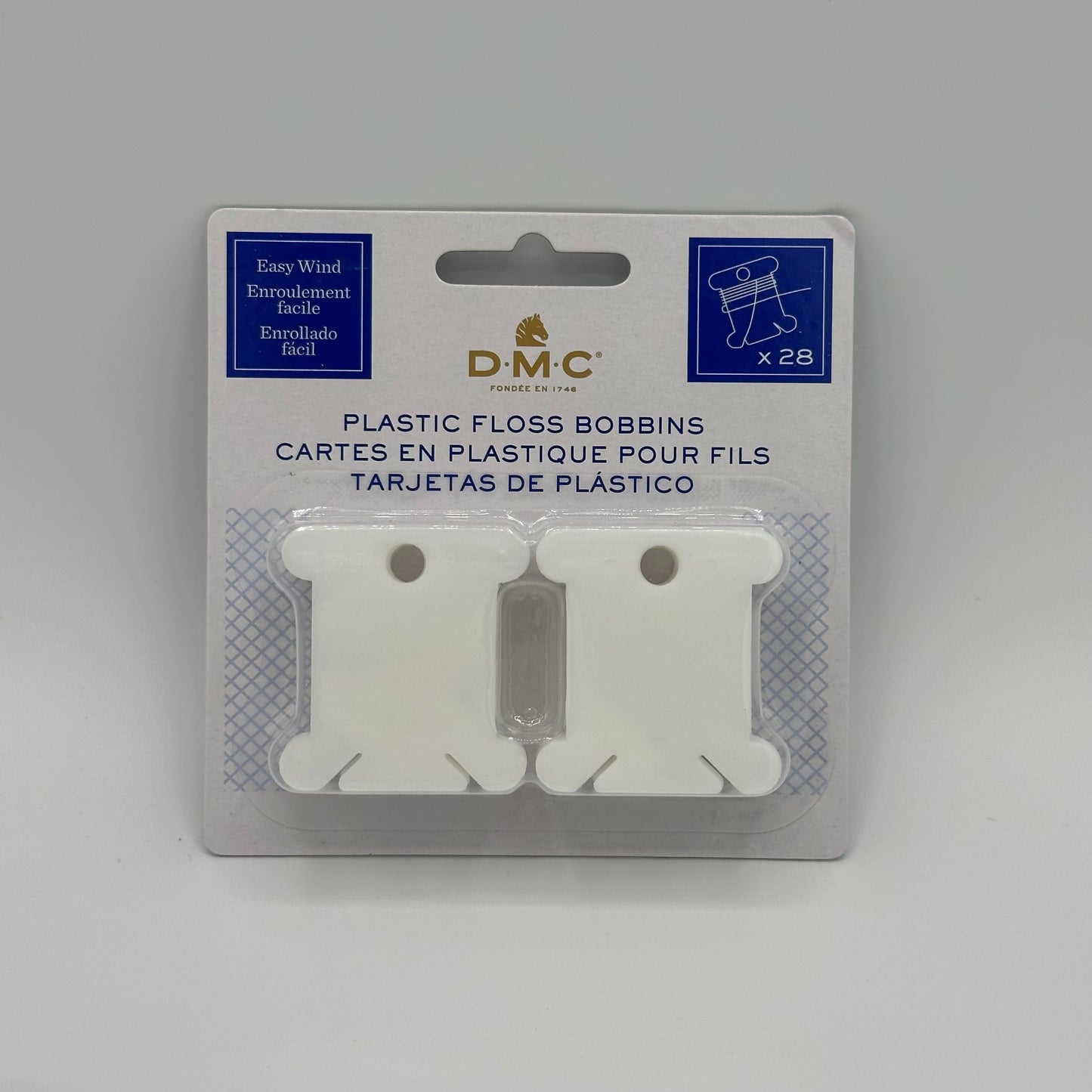 Plastic Floss Bobbin 28ct
