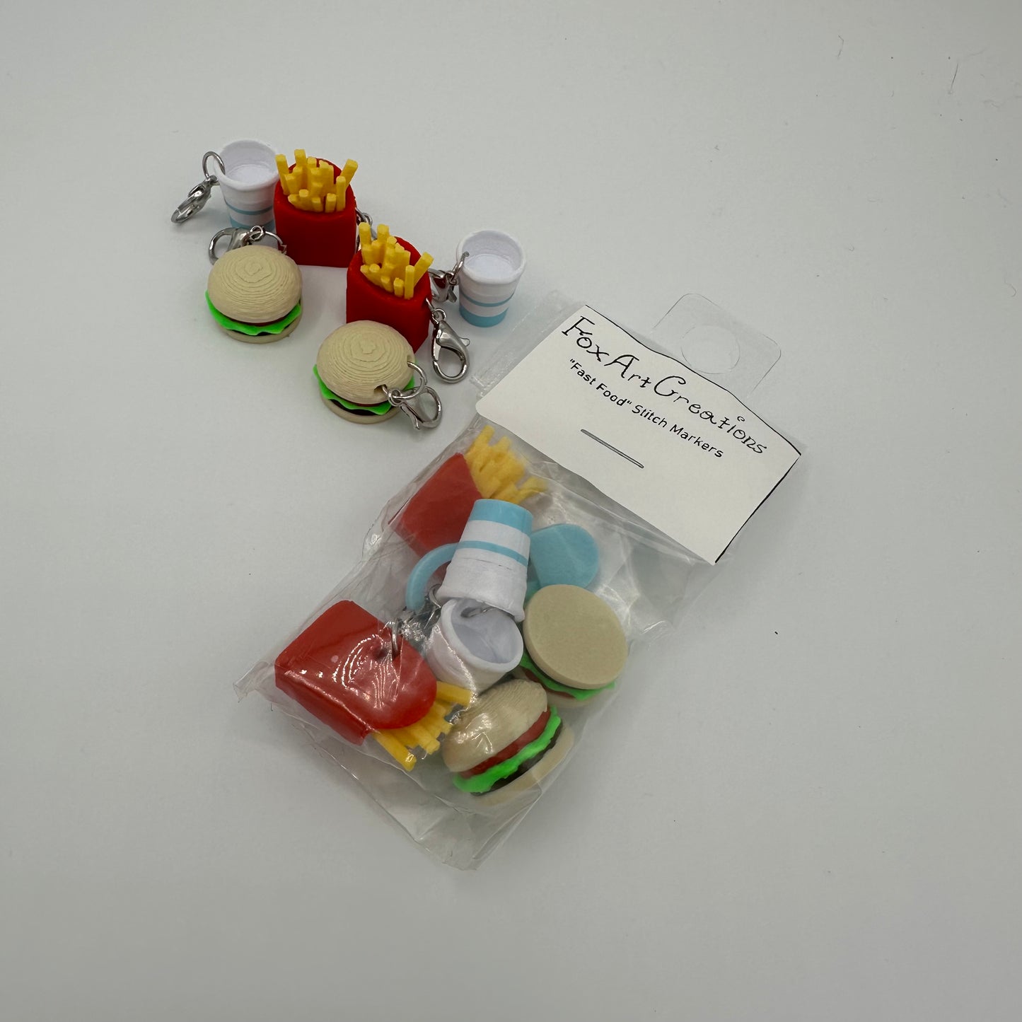 "Fast Food" Stitch Marker Set