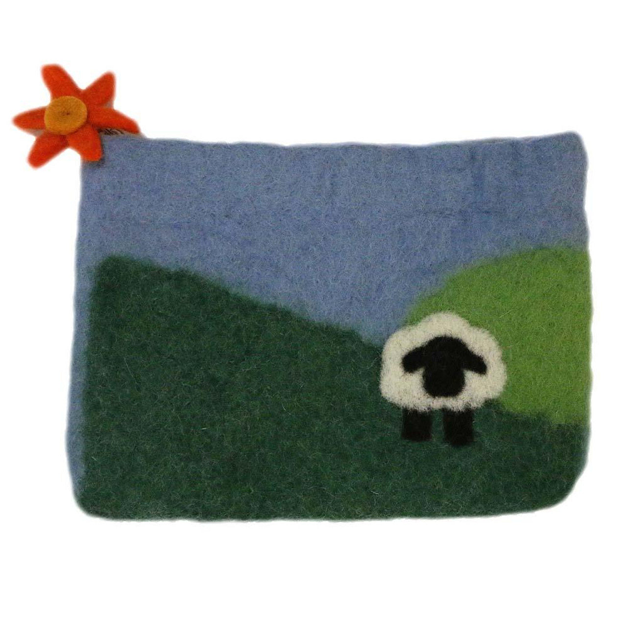 Felt Notion Bag-Sheep in Pasture