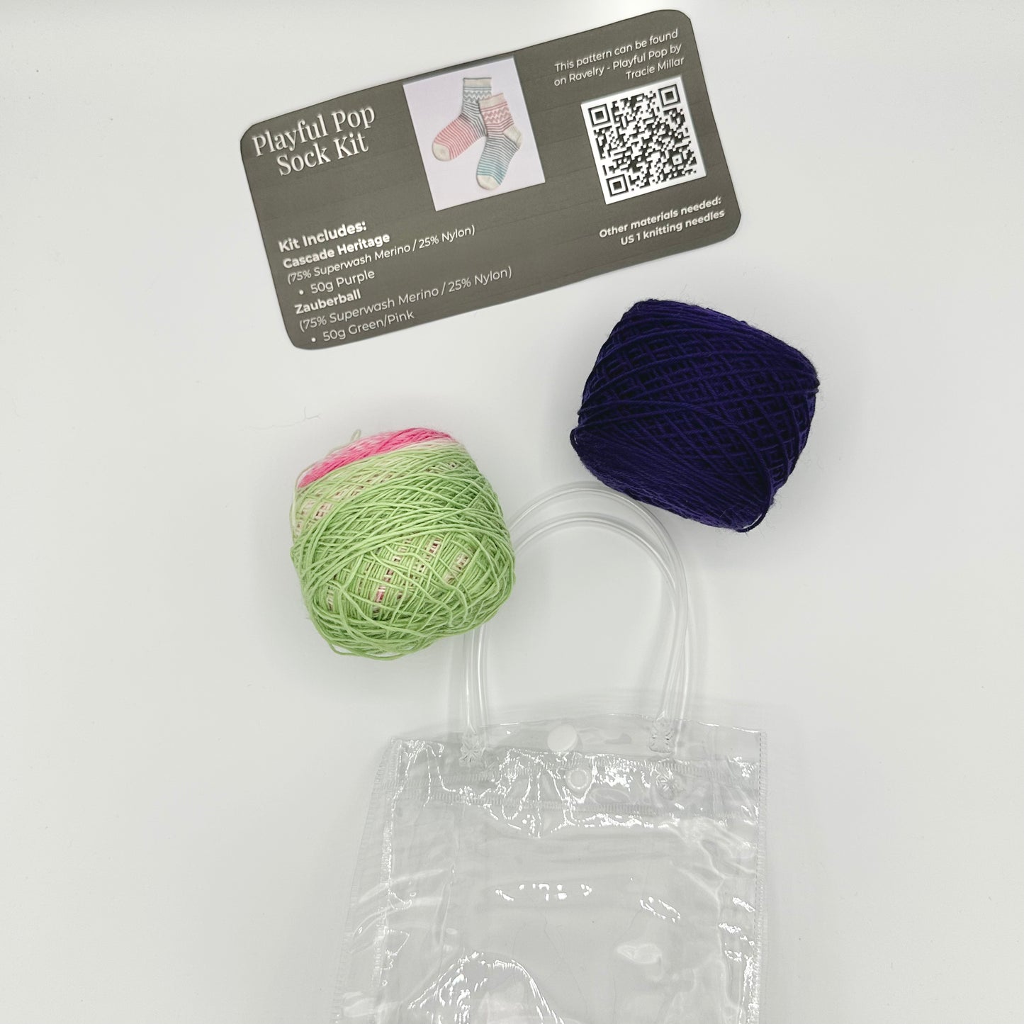 Playful Pop Sock Knitting Kit