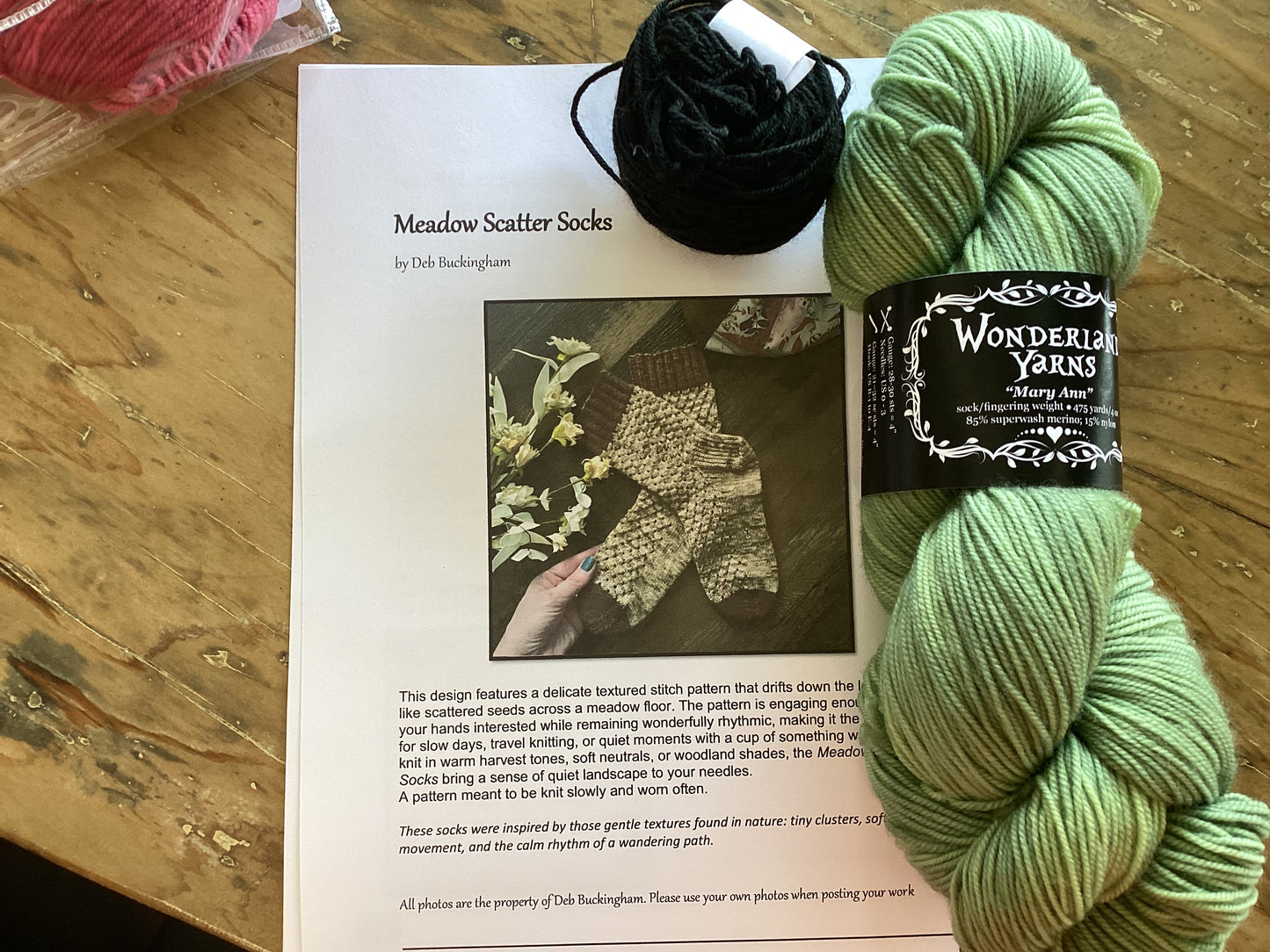Meadow Scatter Socks (Knitting) Kit