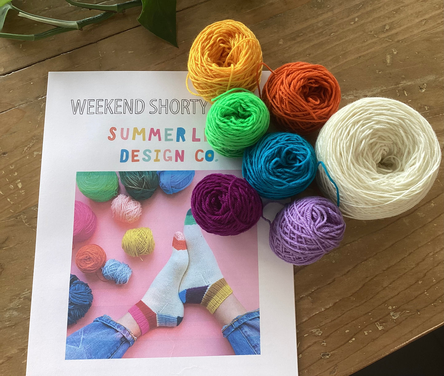 Weekend Shorty Socks (Knitting) Kit