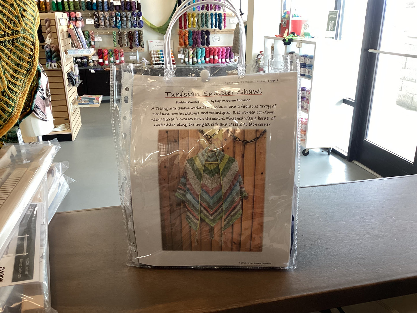 Tunisian Sampler Shawl Crochet Kit