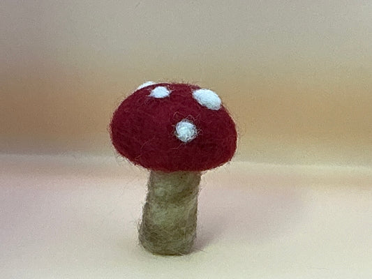 Needle Felting 102: Needle Felted Amanita Mushroom