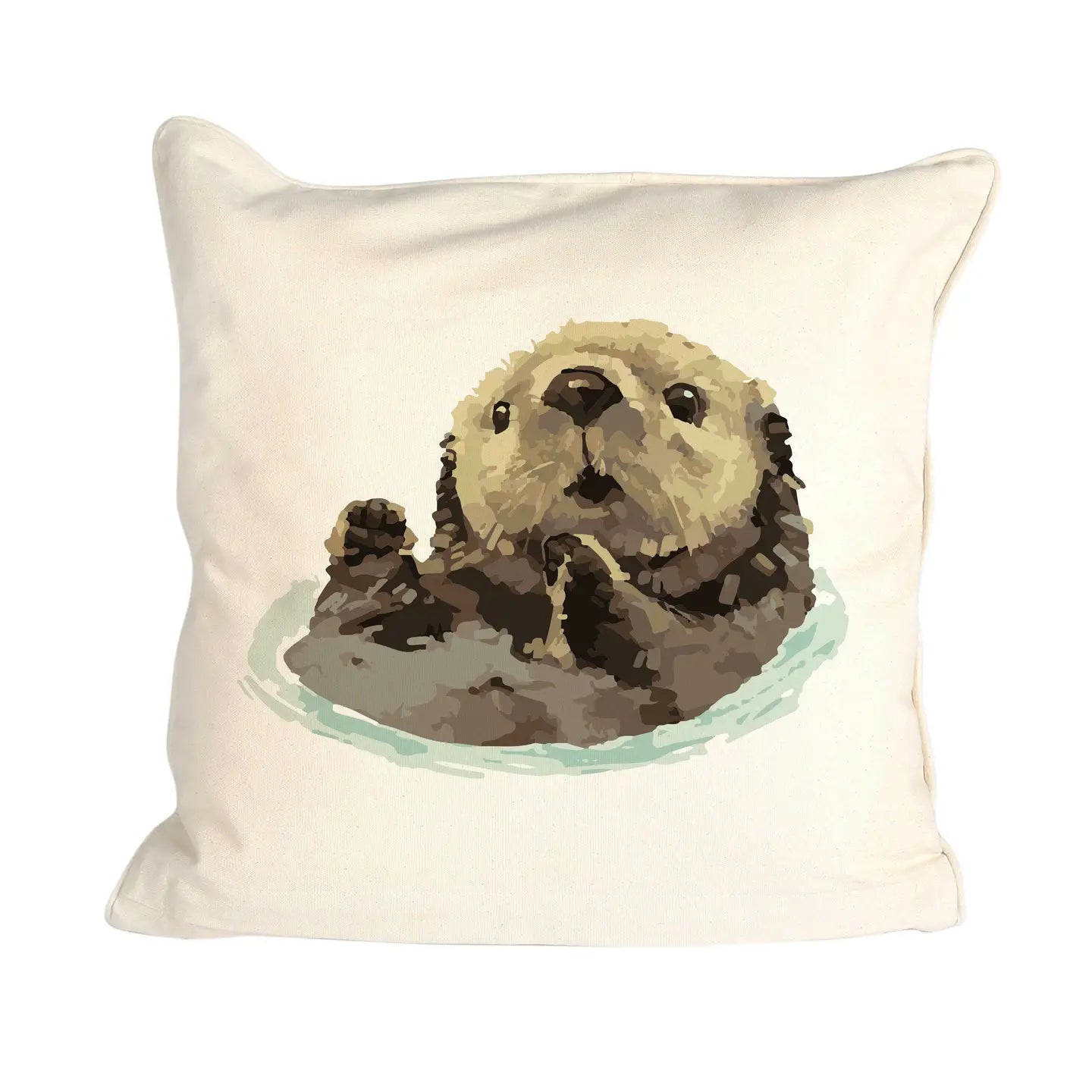 Swimming Sea Otter Pillow Cover