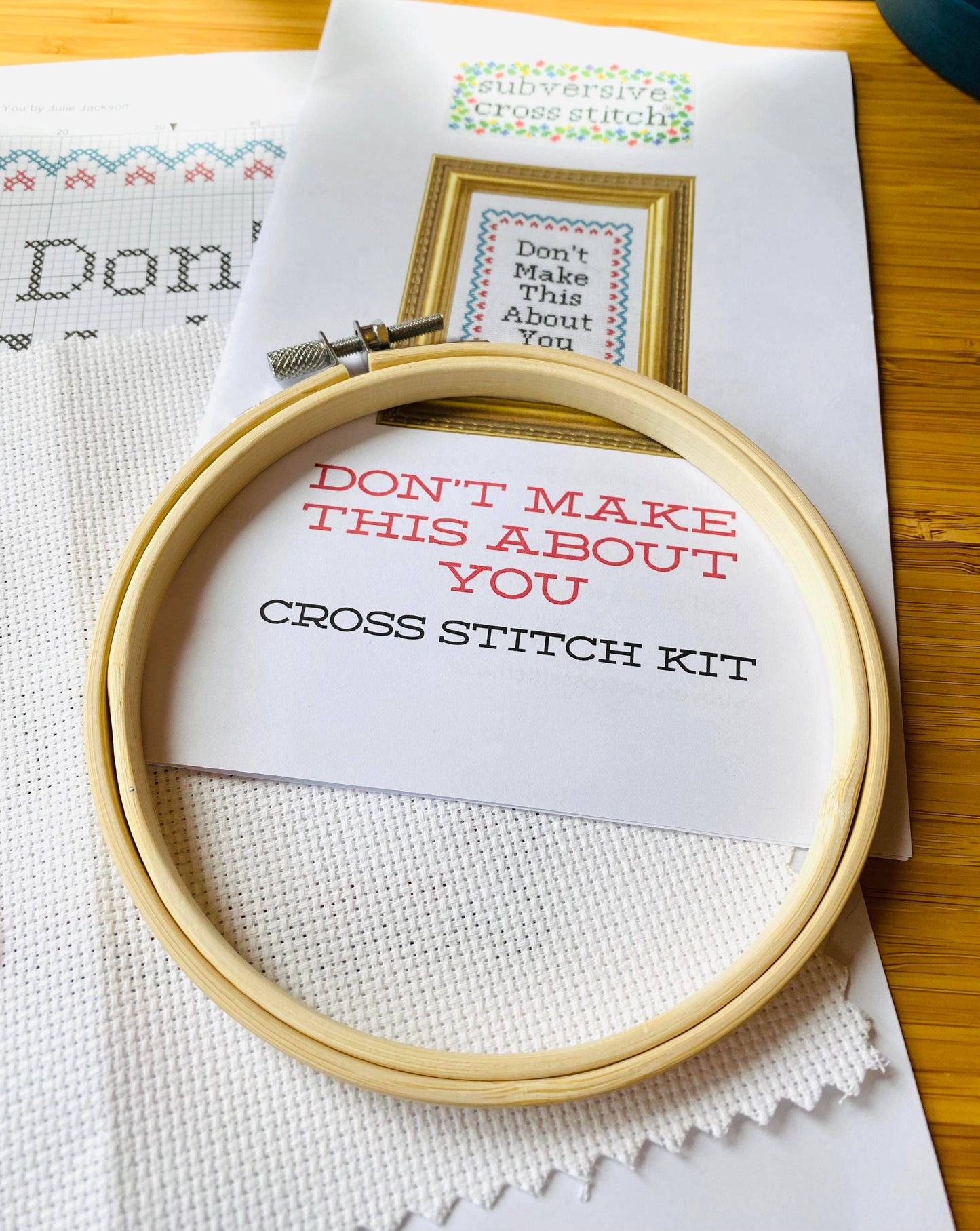 "Bite Me Bat" Deluxe Cross Stitch Kit