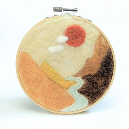 Painting with Wool - Amber Valley Landscape Needle Felting Kit