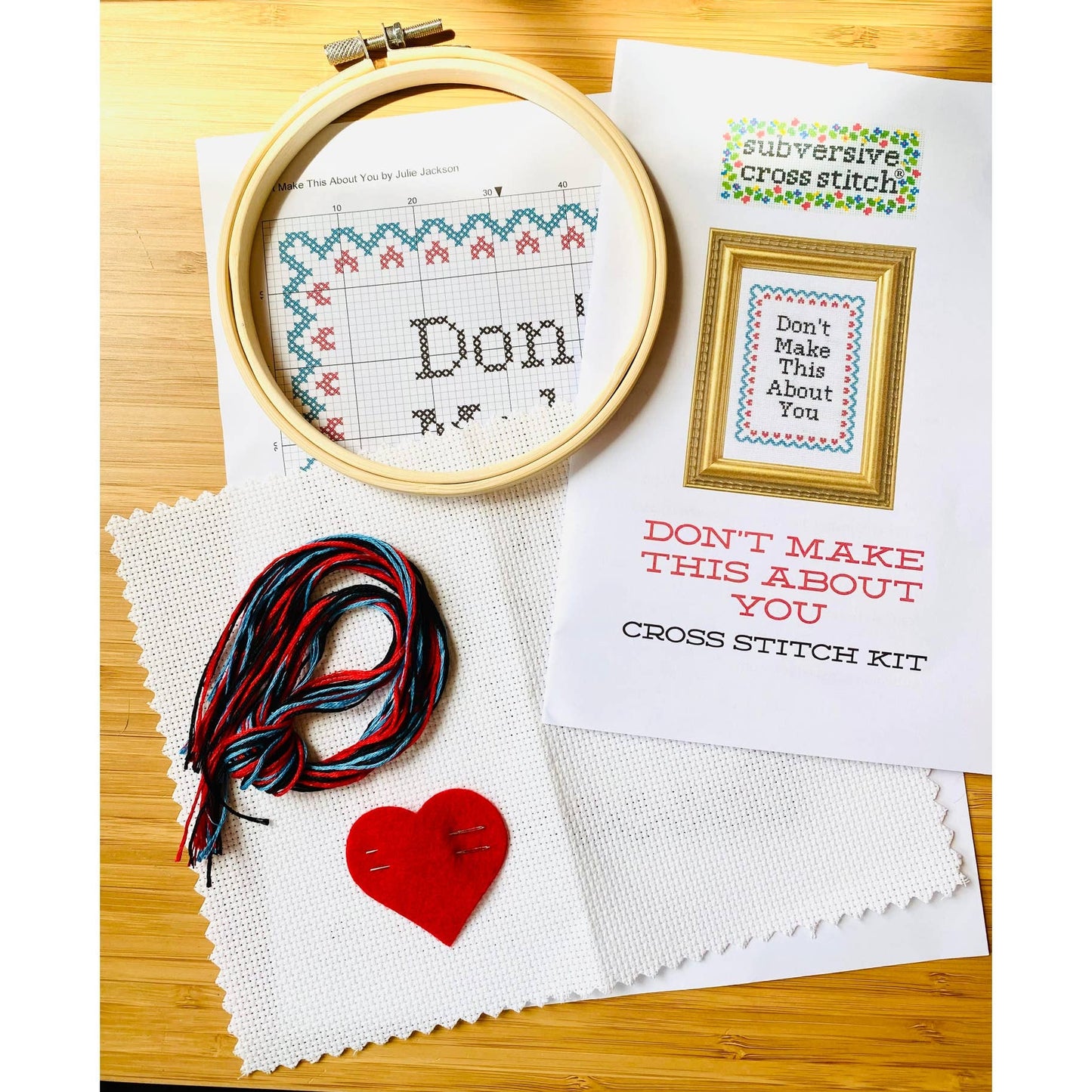 "Please Don't Do Coke In The Bathroom" Deluxe Cross Stitch Kit