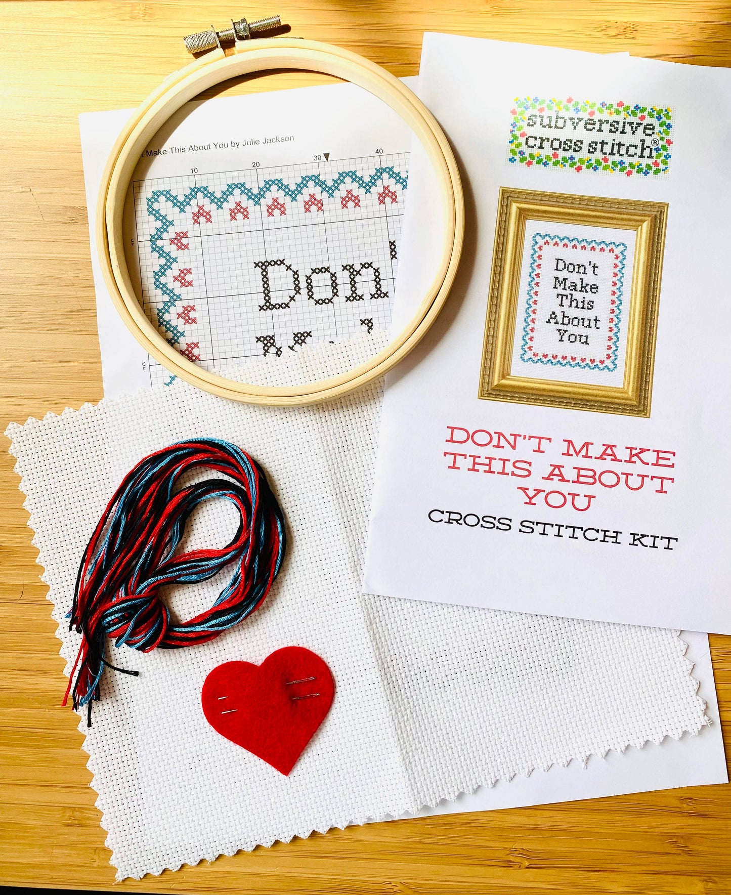 "You Don't Have To Go Home" Deluxe Cross Stitch Kit