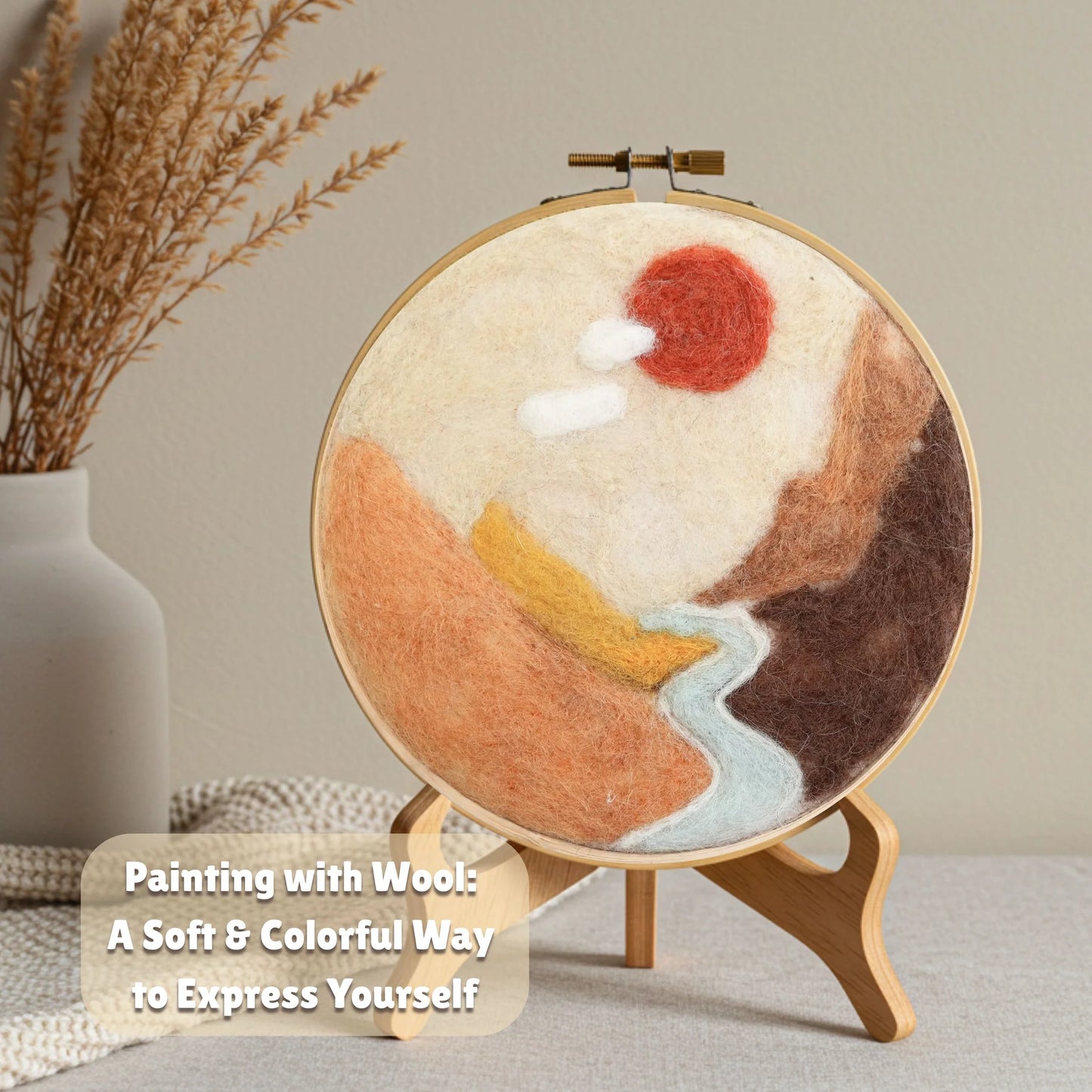 Painting with Wool - Amber Valley Landscape Needle Felting Kit