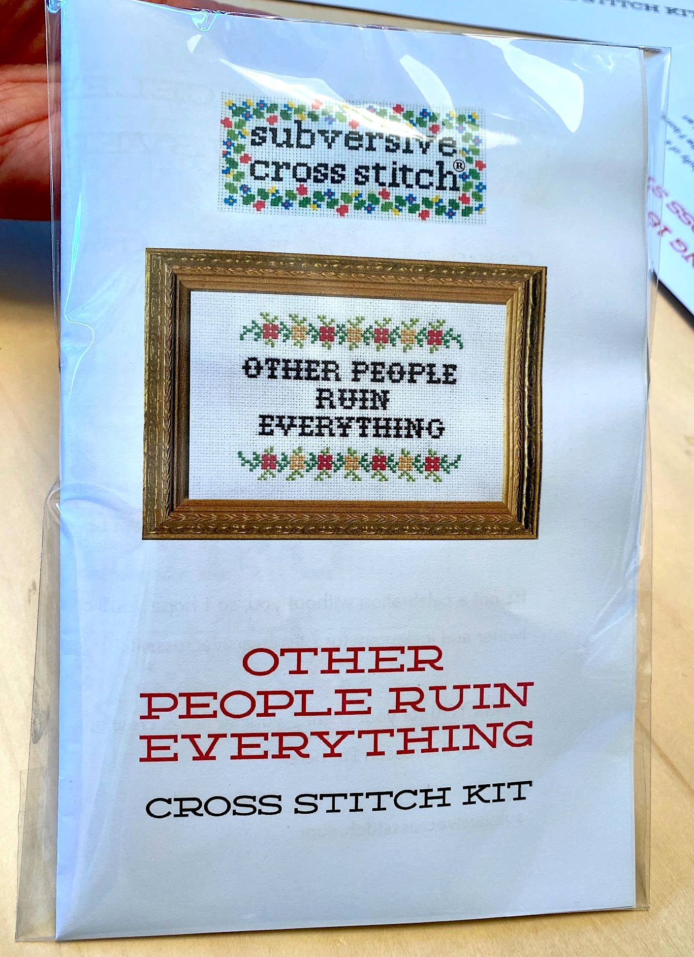 "You Don't Have To Go Home" Deluxe Cross Stitch Kit