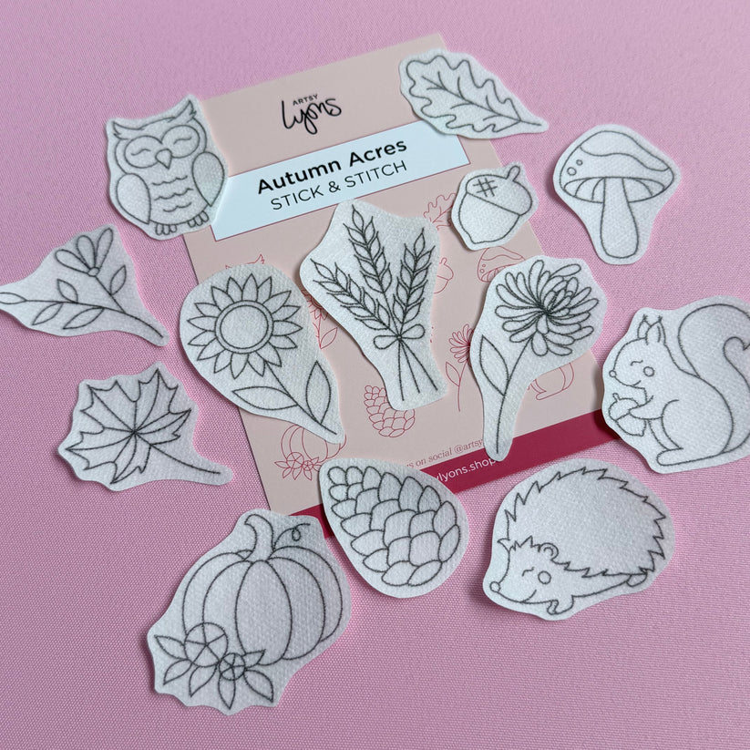Artsy Lyons Stick & Stitch Embroidery