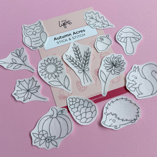 Artsy Lyons Stick & Stitch Embroidery