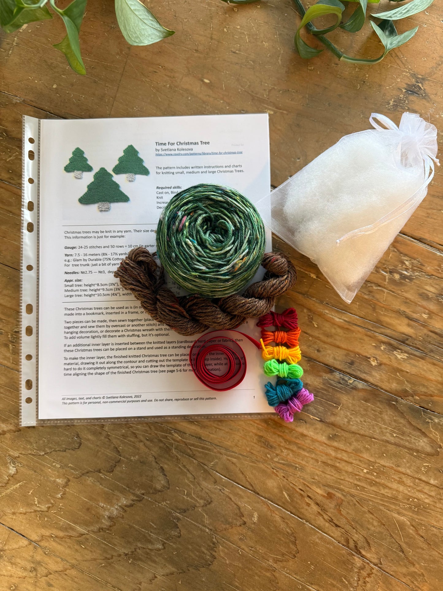 Time for Christmas Tree Knitting Kit