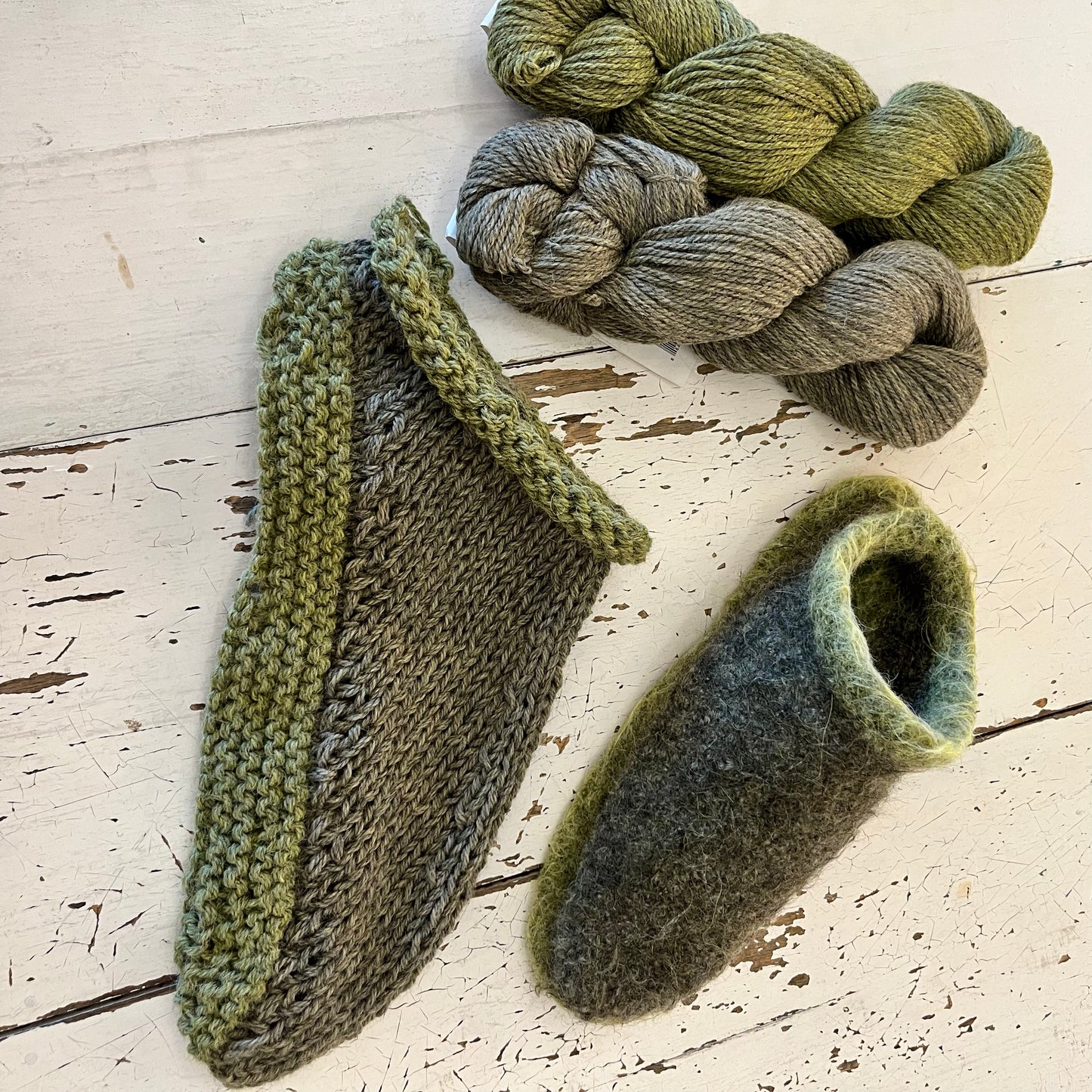 Knitting 201: Felted Slippers