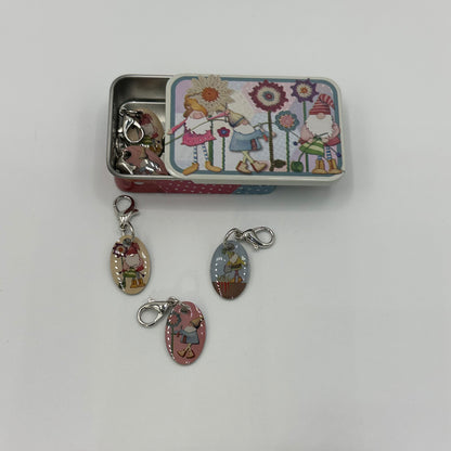 Stitch Markers In A Pocket Tin