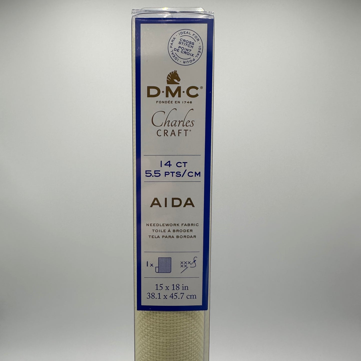 Aida Cloth 14ct 15 in by 18 in Tube Pack