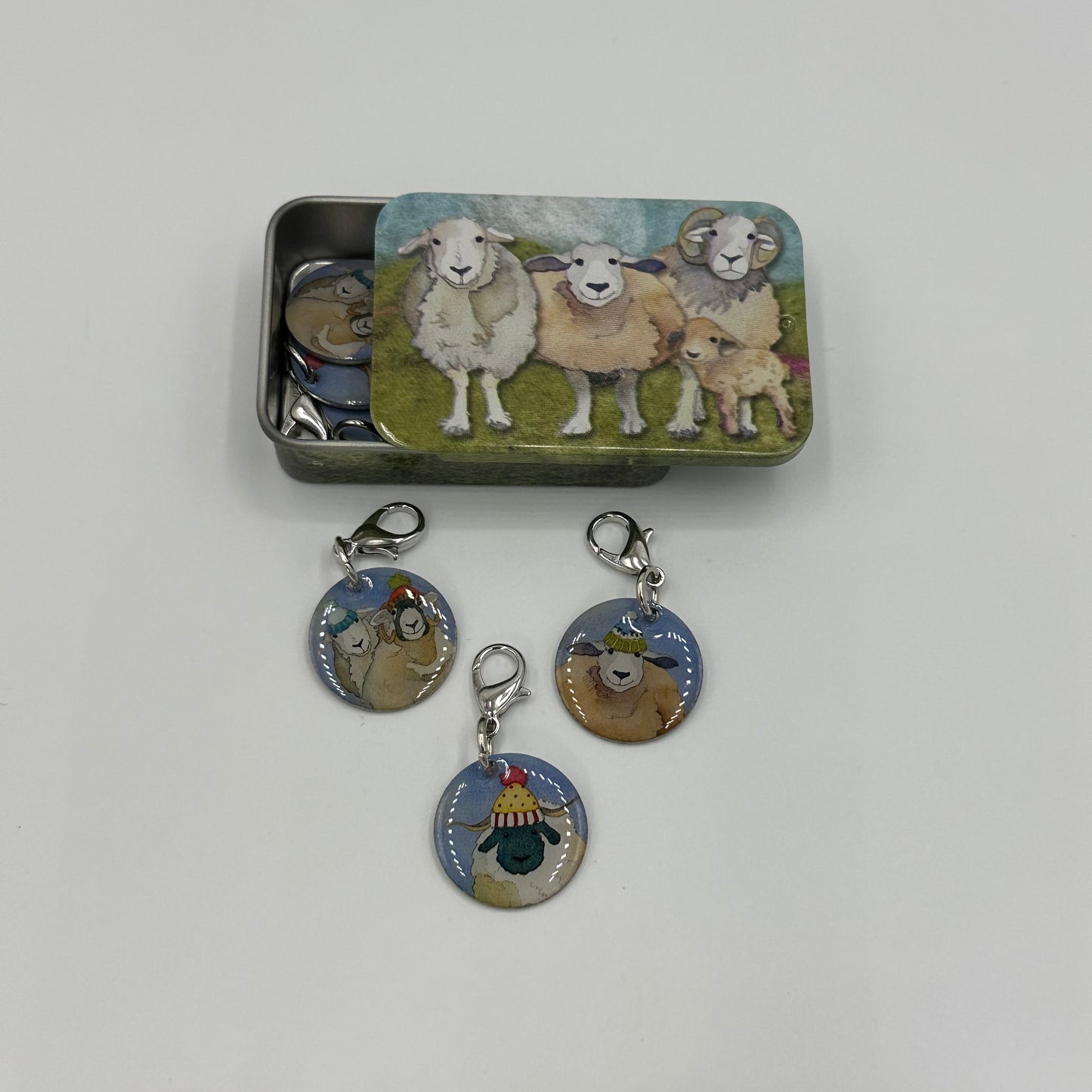 Stitch Markers In A Pocket Tin