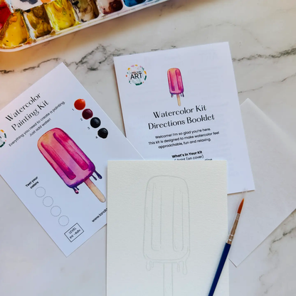 Watercolor Ice Cream Cones!