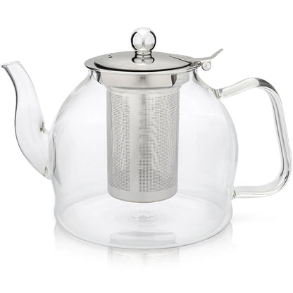 Teabloom Dublin Glass Teapot with Removable Infuser