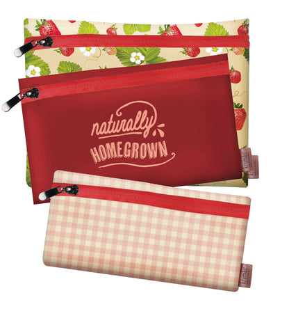 Krumbs Kitchen Farmhouse 3-Pack Reusable Storage Bags