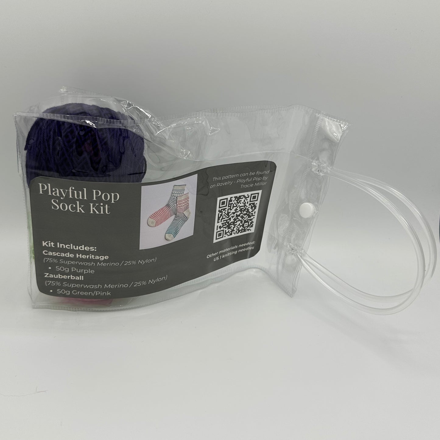 Playful Pop Sock Knitting Kit