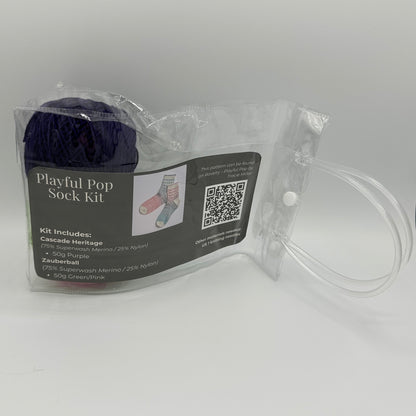 Playful Pop Sock Knitting Kit