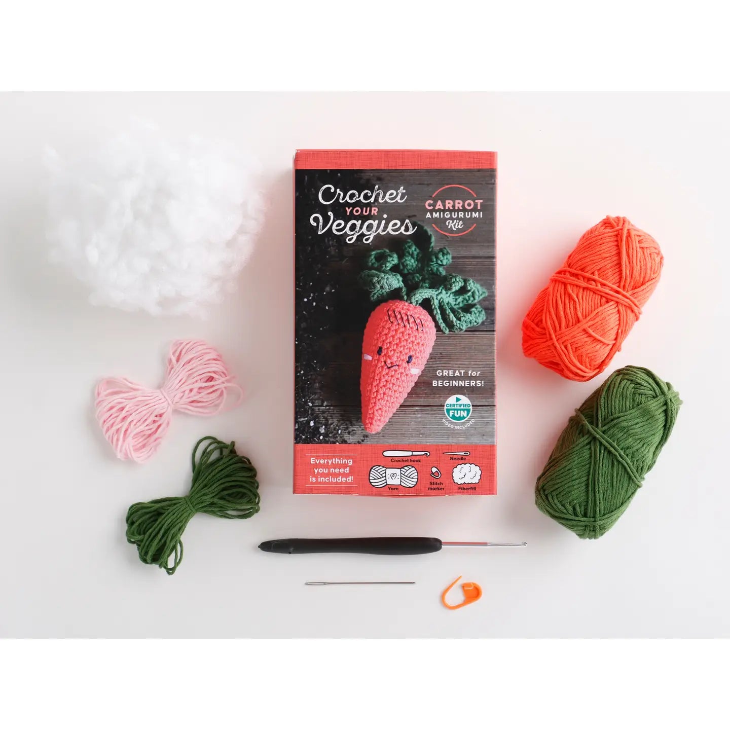 Crochet Your Veggies Amigurumi Kit