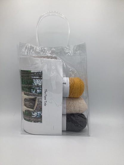 The Favo Tote Tunisian Crochet Kit