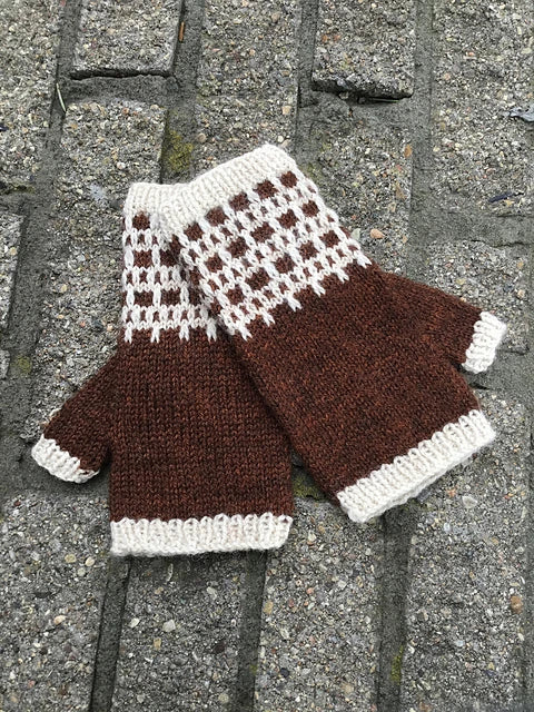 Easy Slip Stitch Mitts Knitting Kit