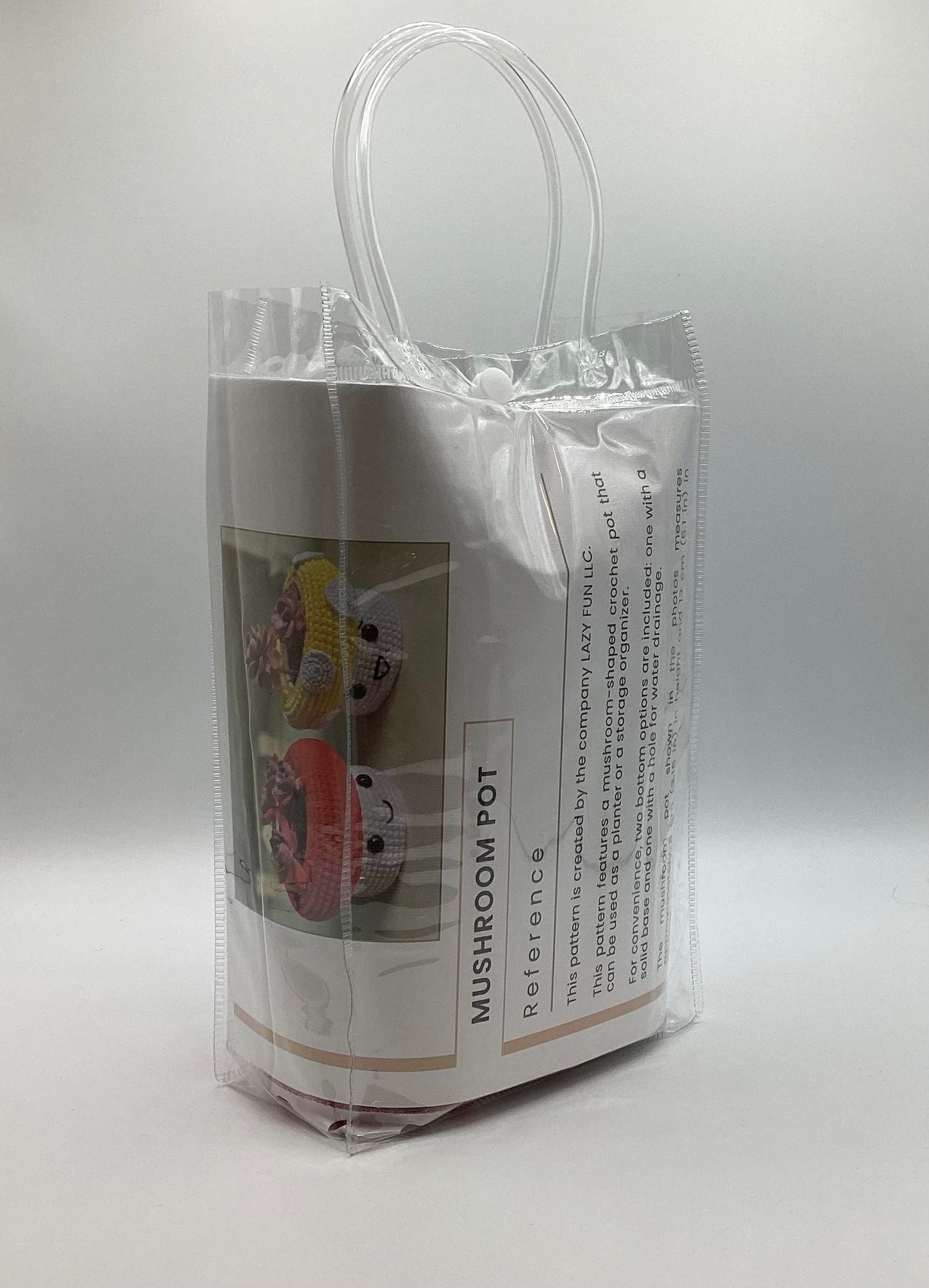 Mushroom Crochet Planter