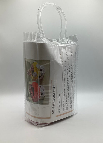 Mushroom Crochet Planter