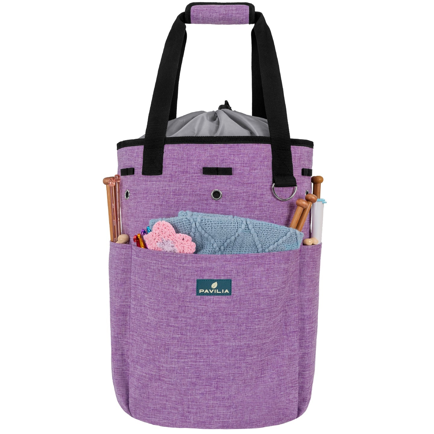 Yarn Organizer Purple Project Bag