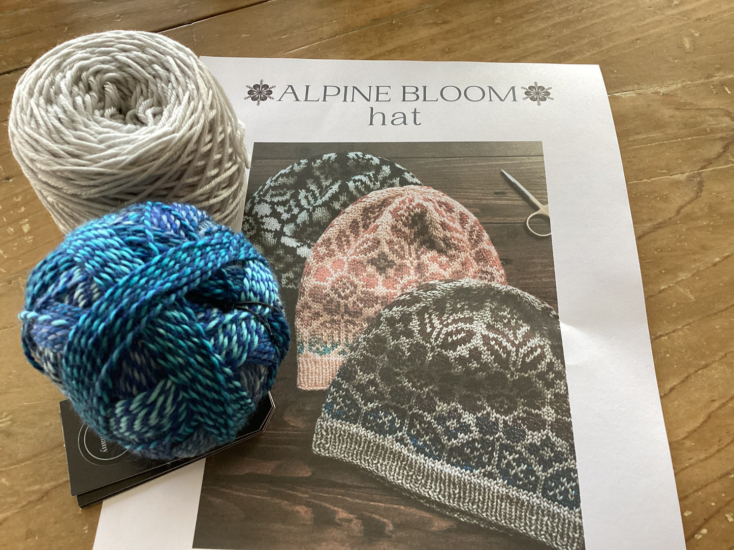 Alpine Bloom Hat (Knitting) Kit