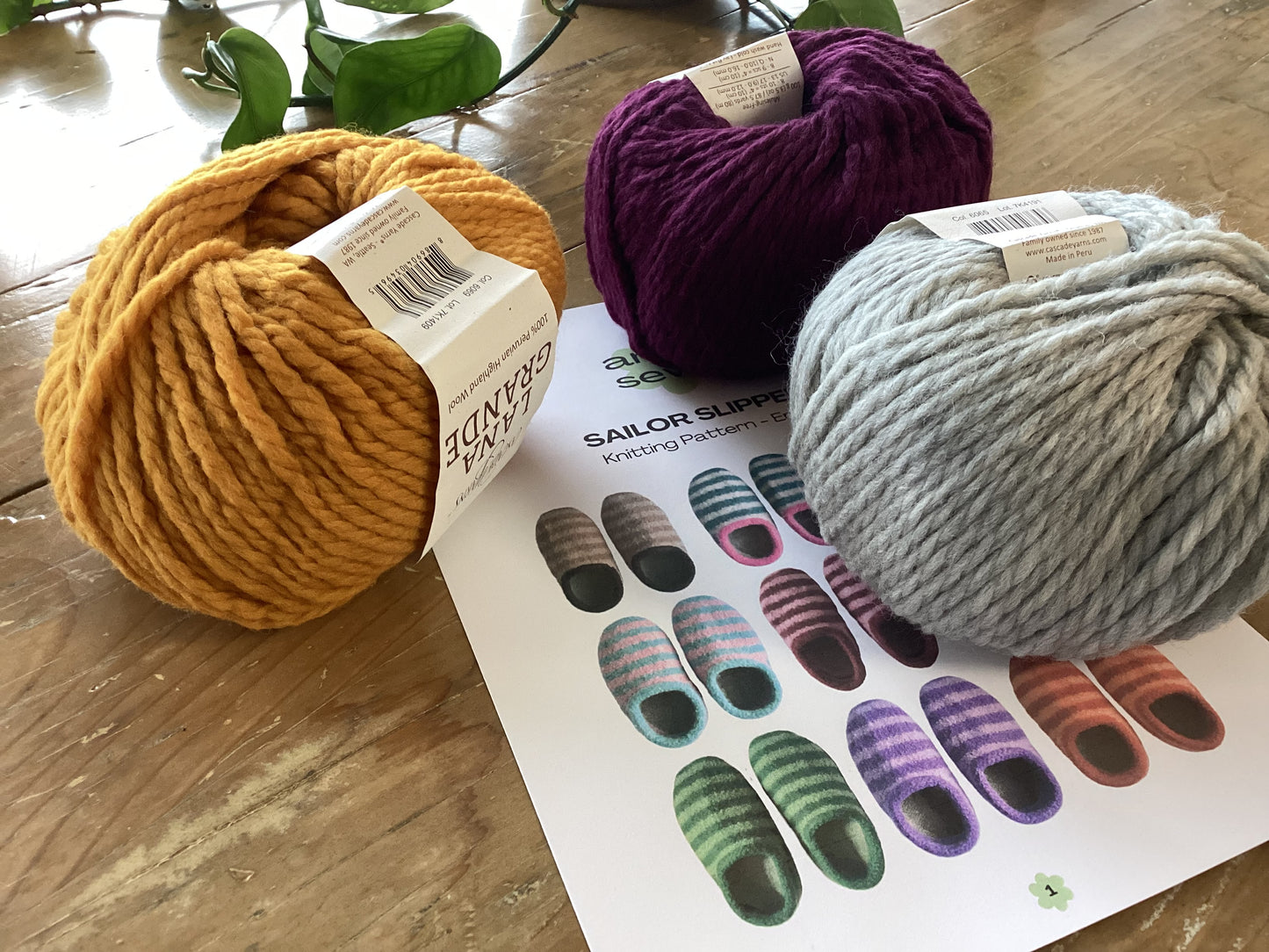 Sailor Slippers (Knitting) Kit