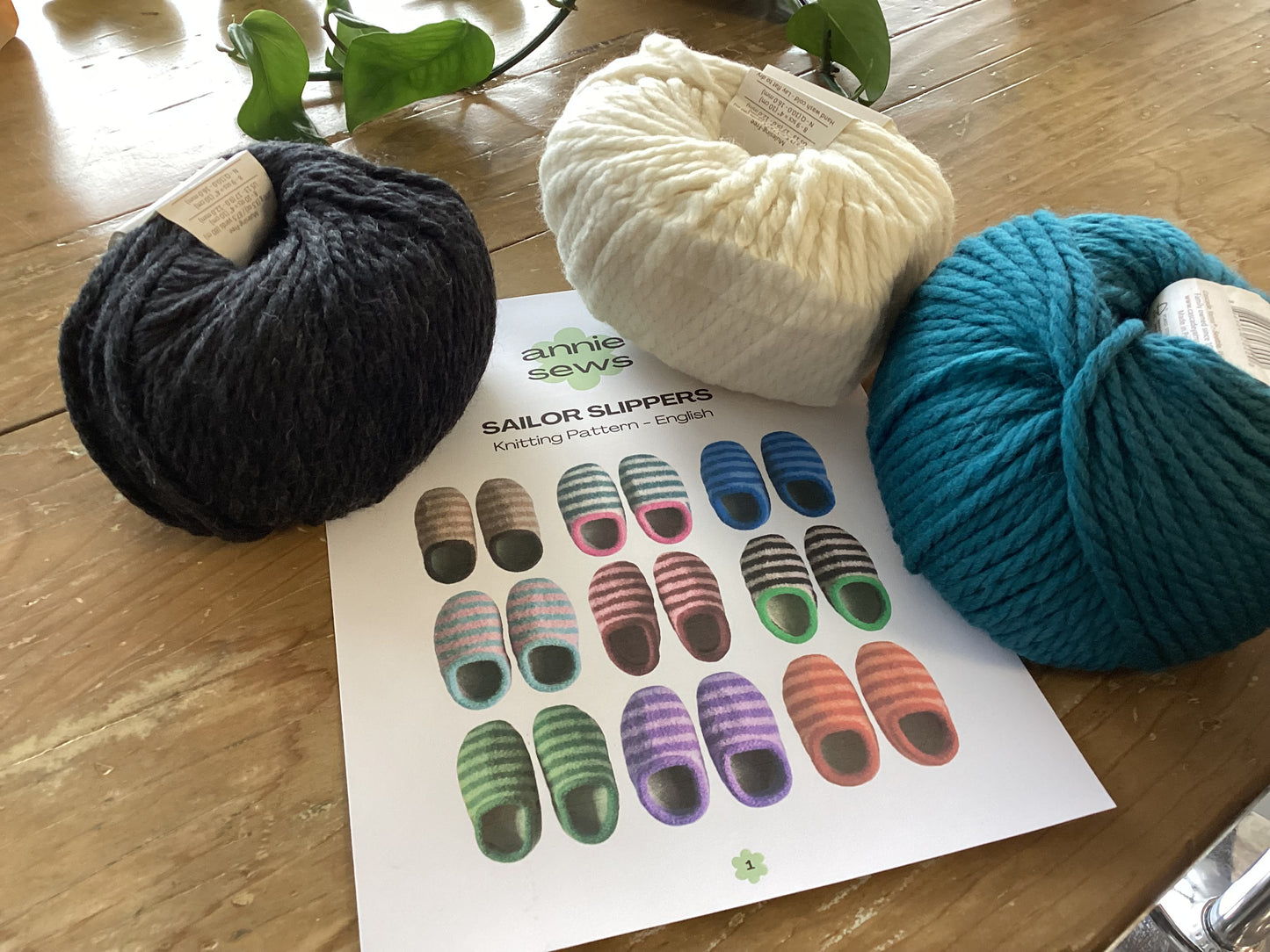 Sailor Slippers (Knitting) Kit