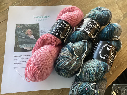 Tesserae Shawl (Crochet) Kit