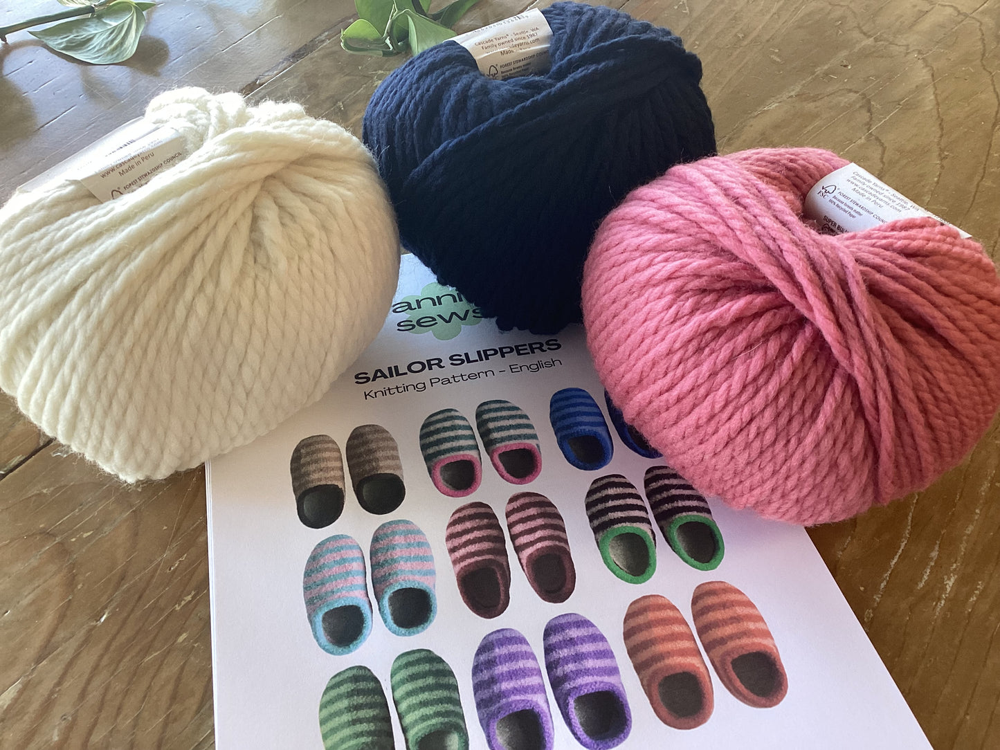 Sailor Slippers (Knitting) Kit