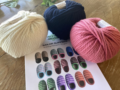 Sailor Slippers (Knitting) Kit