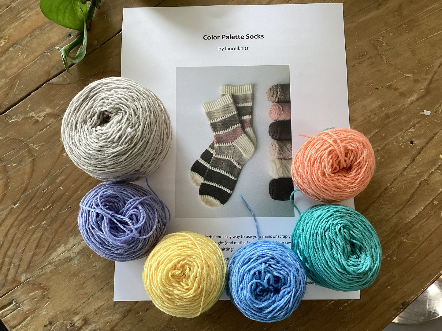 Color Palette Socks (Knitting) Kit