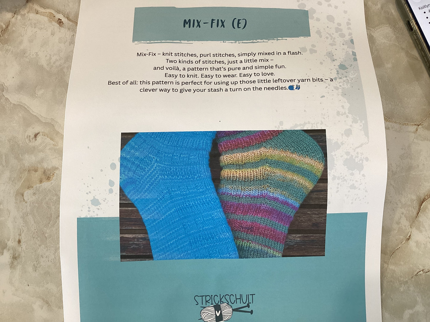 Mix-Fix Socks (Knitting) Kit