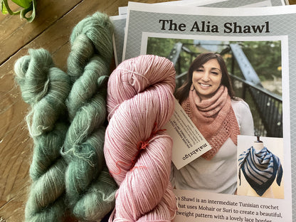 The Alia Shawl (Tunisian Crochet) Kit