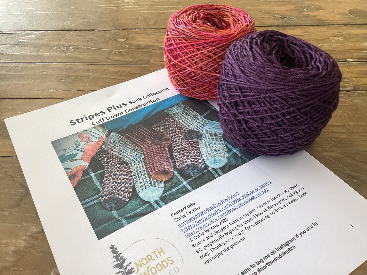 Stripes Plus Sock Collection (Knitting) Kit