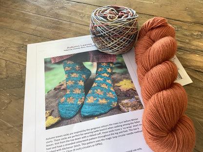 Autumn Leaves Sock (Knitting) Kit