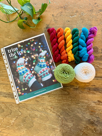 Trim the Tree Socks Knitting Kit